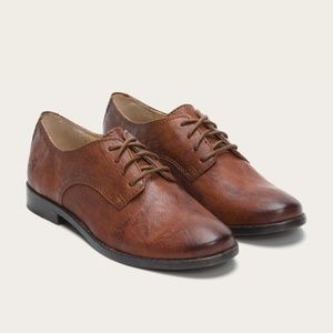 Frye Anna Oxfords 7.5 cognac